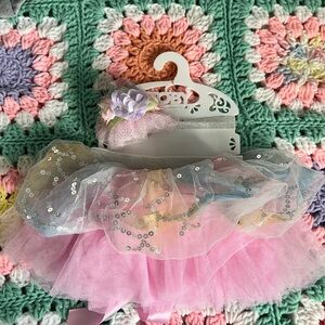 Pink Tutu Skirt with Sequins
